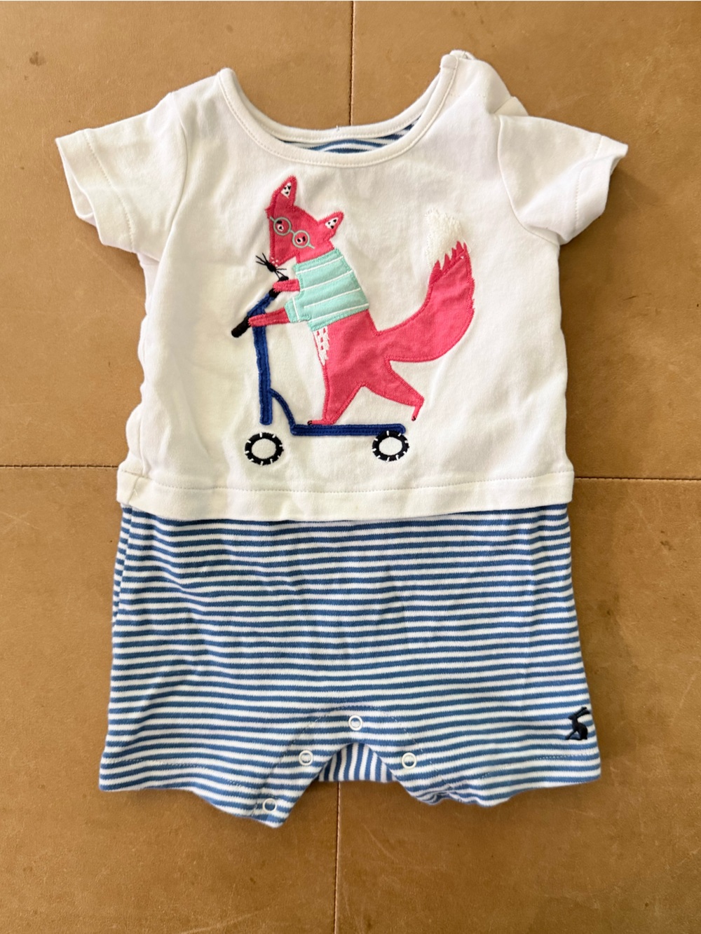 Joules Fox Romper 3-6M
